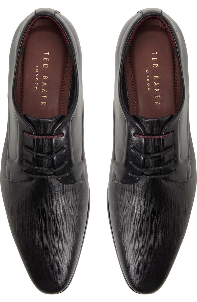 Ted Baker London Connor Plain Toe Derby, Alternate, color, Black