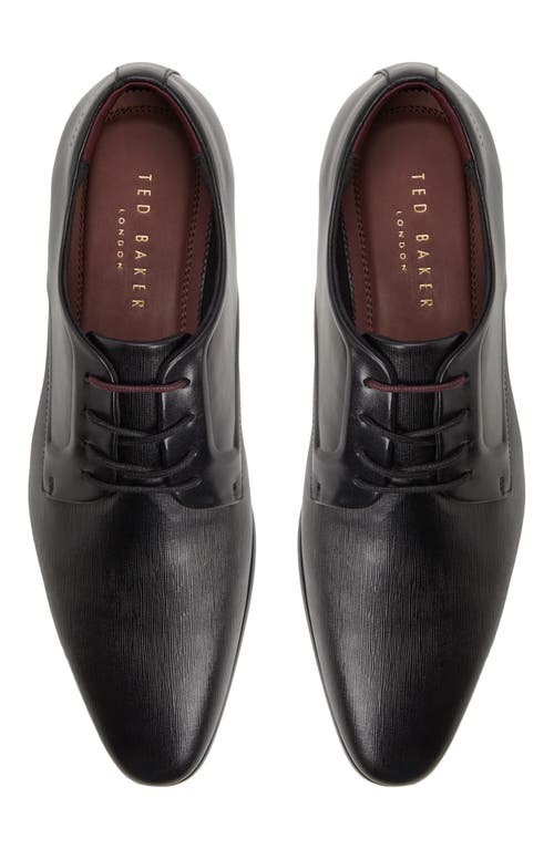 Ted Baker London Connor Plain Toe Derby In Black