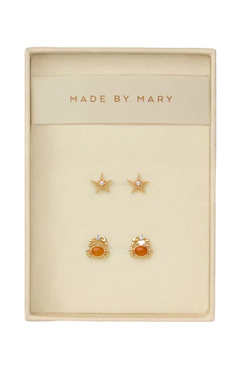 Low Tide Crab Stud Earrings Set
