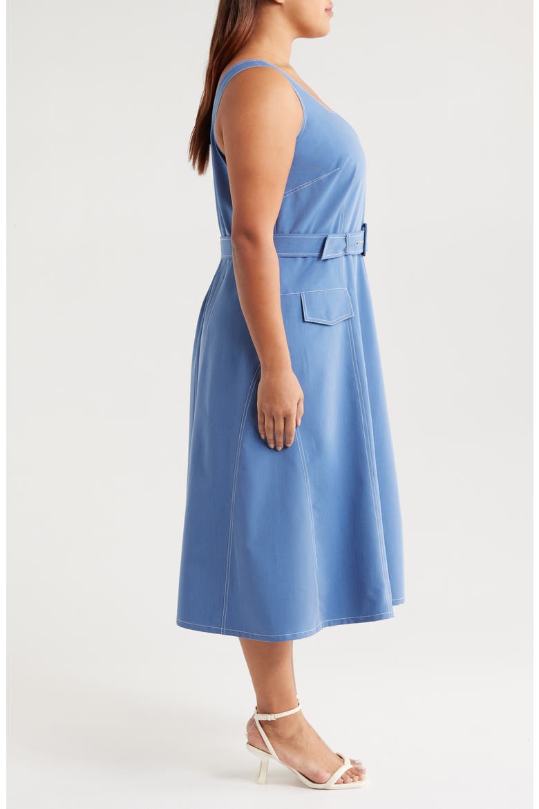 tahari denim dress ASL Belted Midi (Women) welcome storage for essentials Women's size:Custom order Briana RAMADAN24 Formal dress Black Halo Women's Evangeline