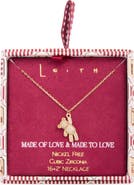 Leith Pavé Cubic Zirconia Bear Pendant Necklace