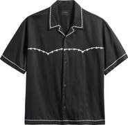 PacSun Oversize Western Camp Shirt