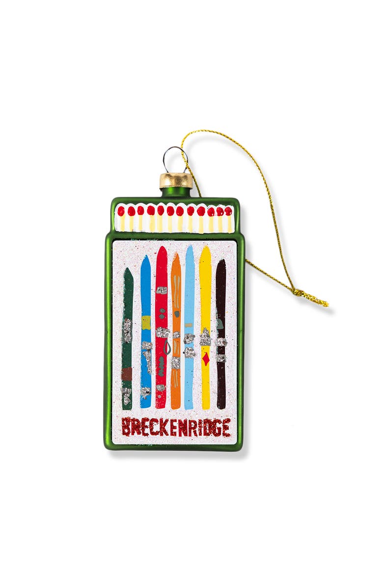 Furbish Matchbook Ornament - Breckenridge, Main, color, Green