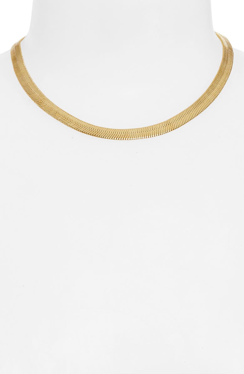 Madewell Chunky Herringbone Chain Necklace, Alternate, color, 