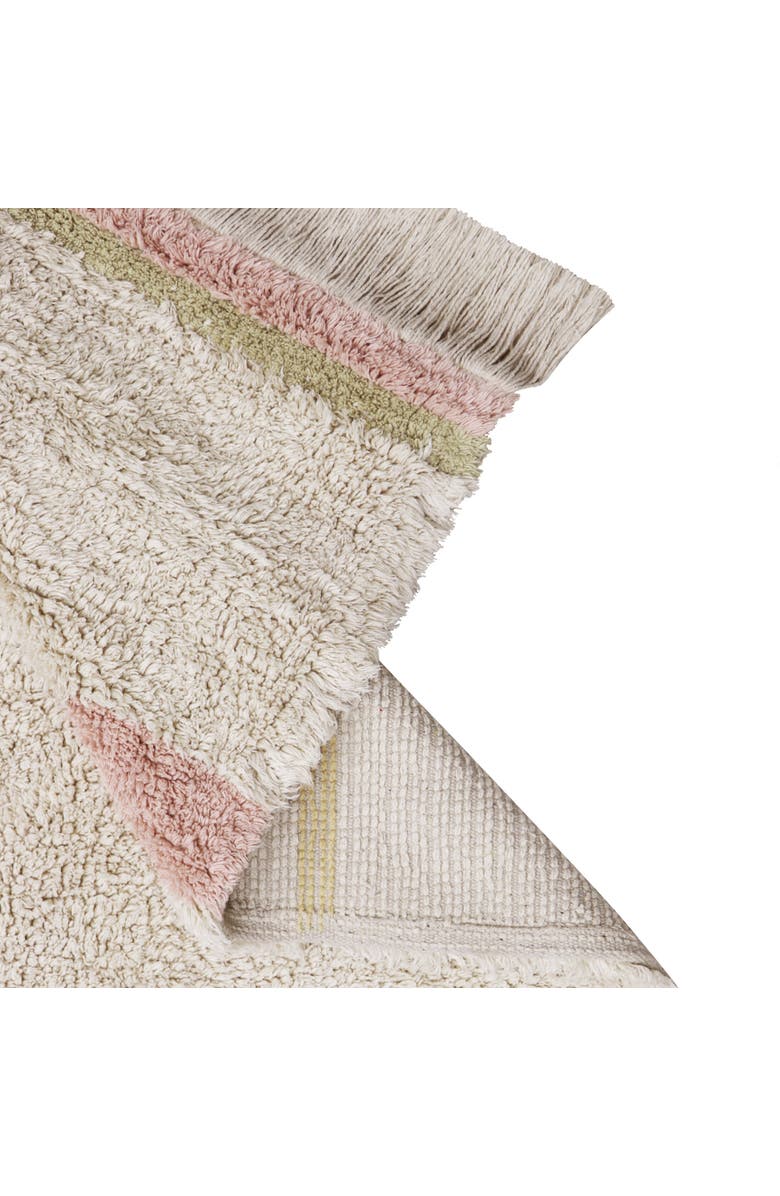 Lorena Canals Washable Rug Lanes, Alternate, color, Natural And Pink
