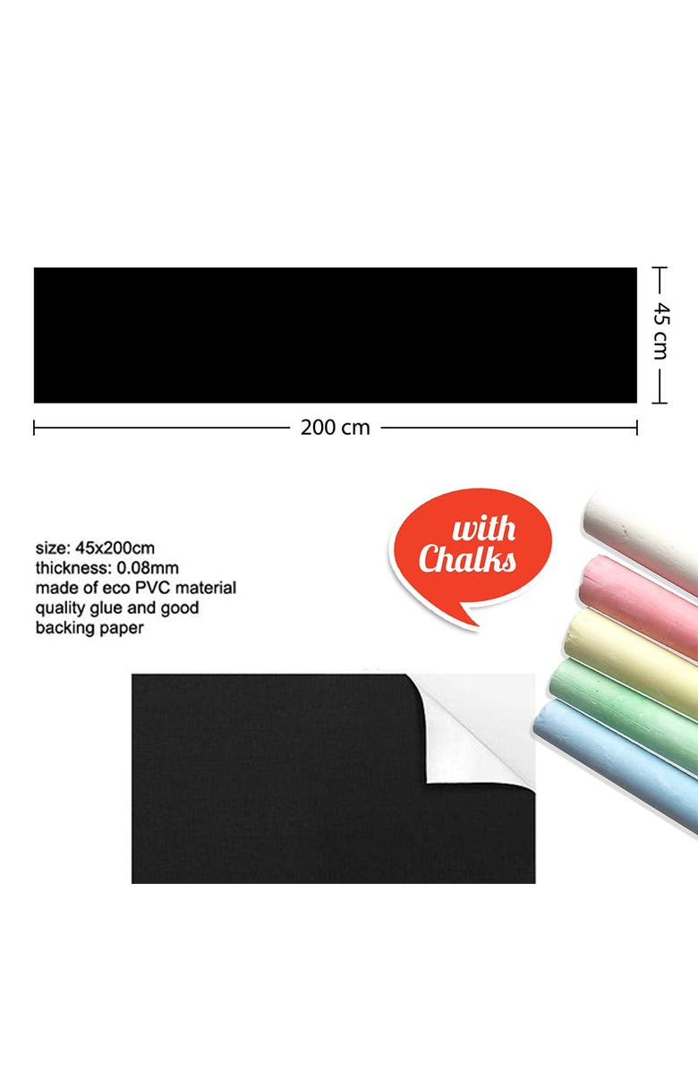 WALPLUS Blackboard Door Mural, Alternate, color,