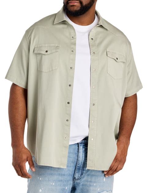 Big & Tall Western-Inspired Sport Shirt