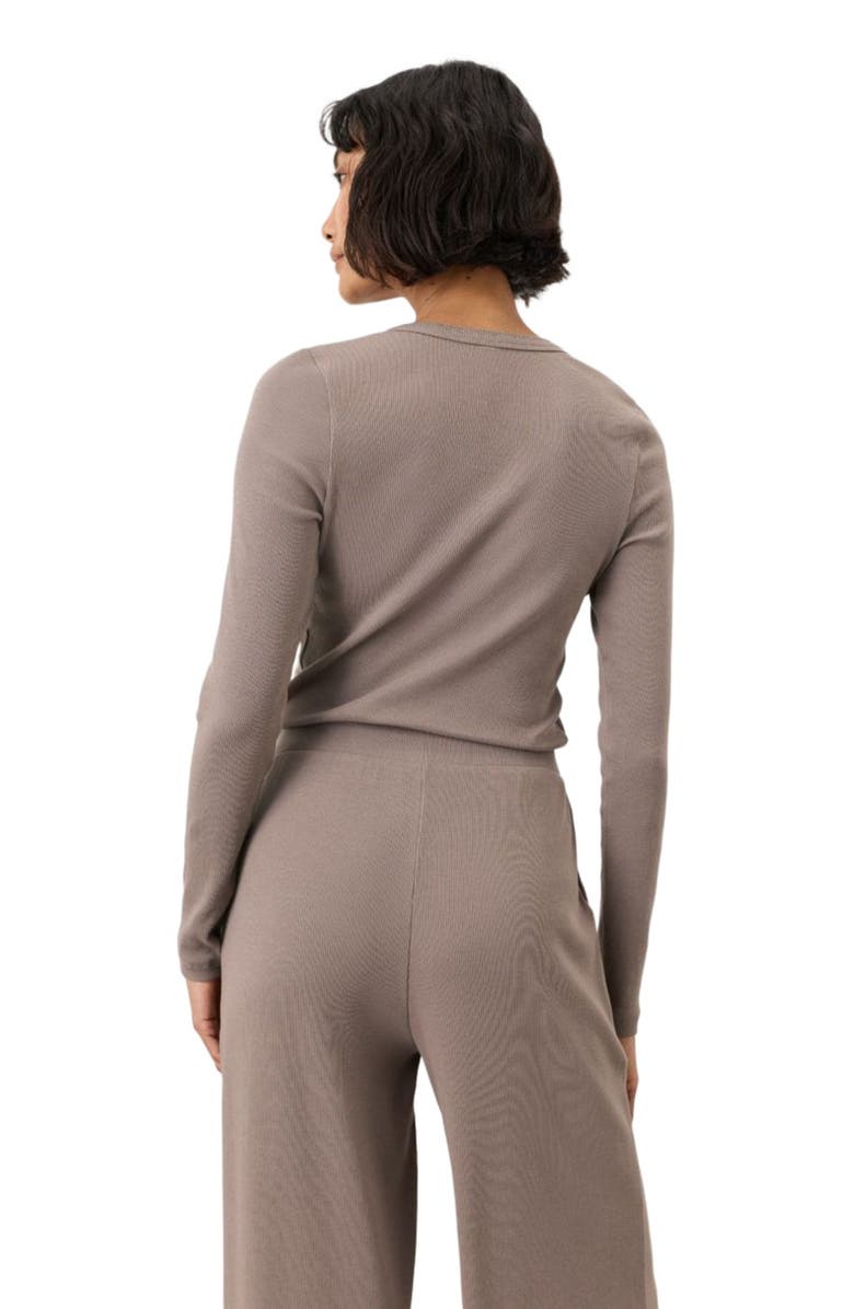 Pact Dream Rib Slim Henley Made With Organic Cotton, Main, color, Cinder