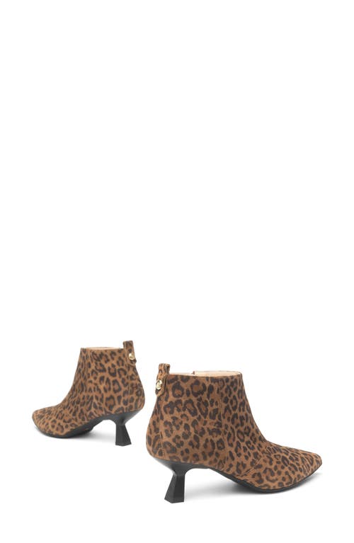 Nerogiardini Mid Heel Ankle Bootie In Animal Print