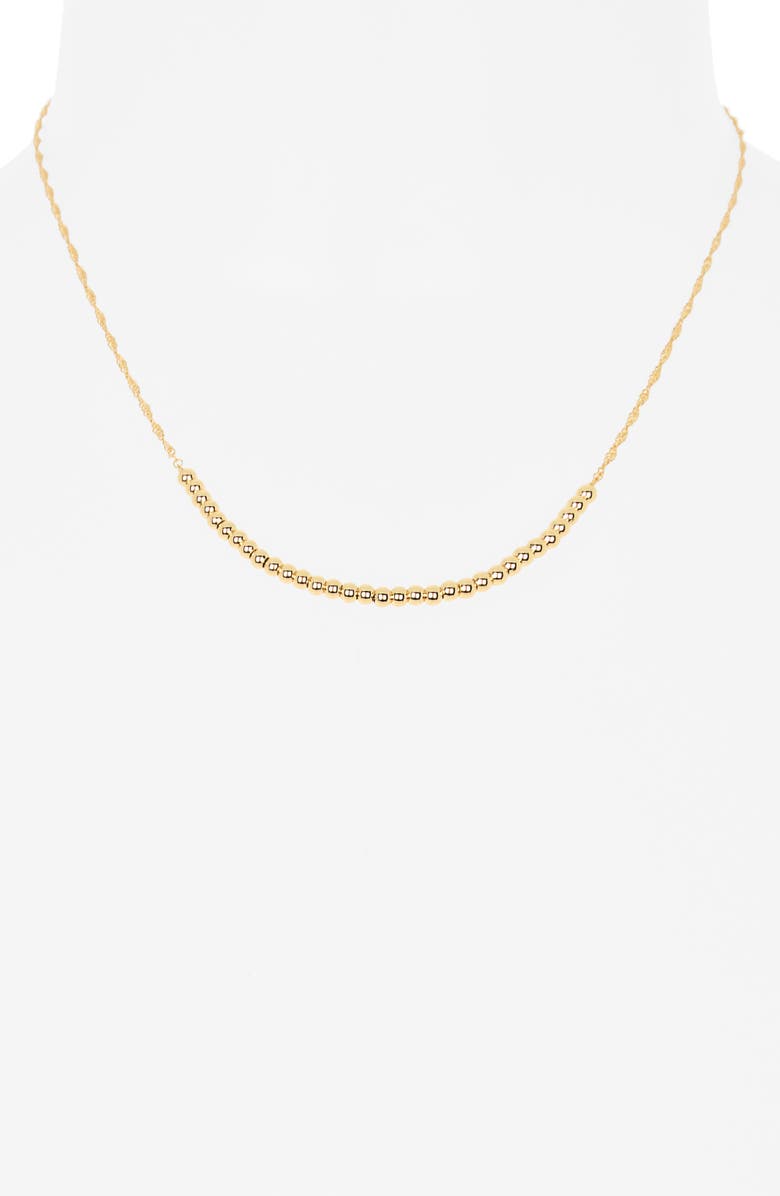 NORDSTROM RACK Demi Fine Ball Chain Necklace, Alternate, color, Gold
