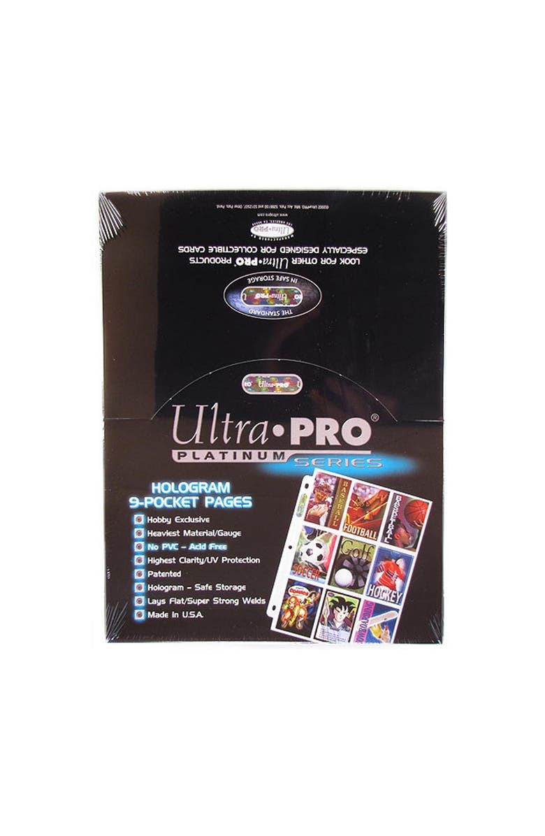 Ultra PRO 100 Ultra Pro Platinum 9 Pocket Sheets, Alternate, color, Multicolored