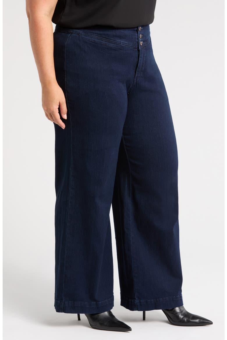 Charlie Sailor High Waist Straight Leg Jeans, Alternate, color, DARK INDIGO