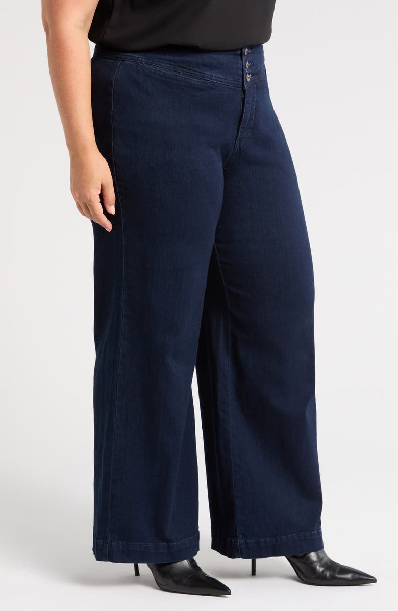 Universal Standard Charlie Sailor High Waist Straight Leg Jeans, Alternate, color, Dark Indigo