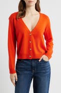 THE GREAT. The Tiny V-Neck Cashmere Cardigan