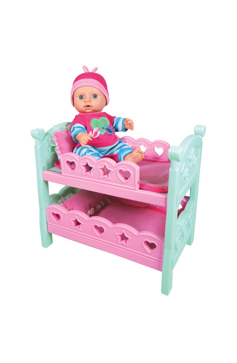 Lissi 12 Inch Doll Set, 3 Piece Toddler Playset, Alternate, color, Multicolored