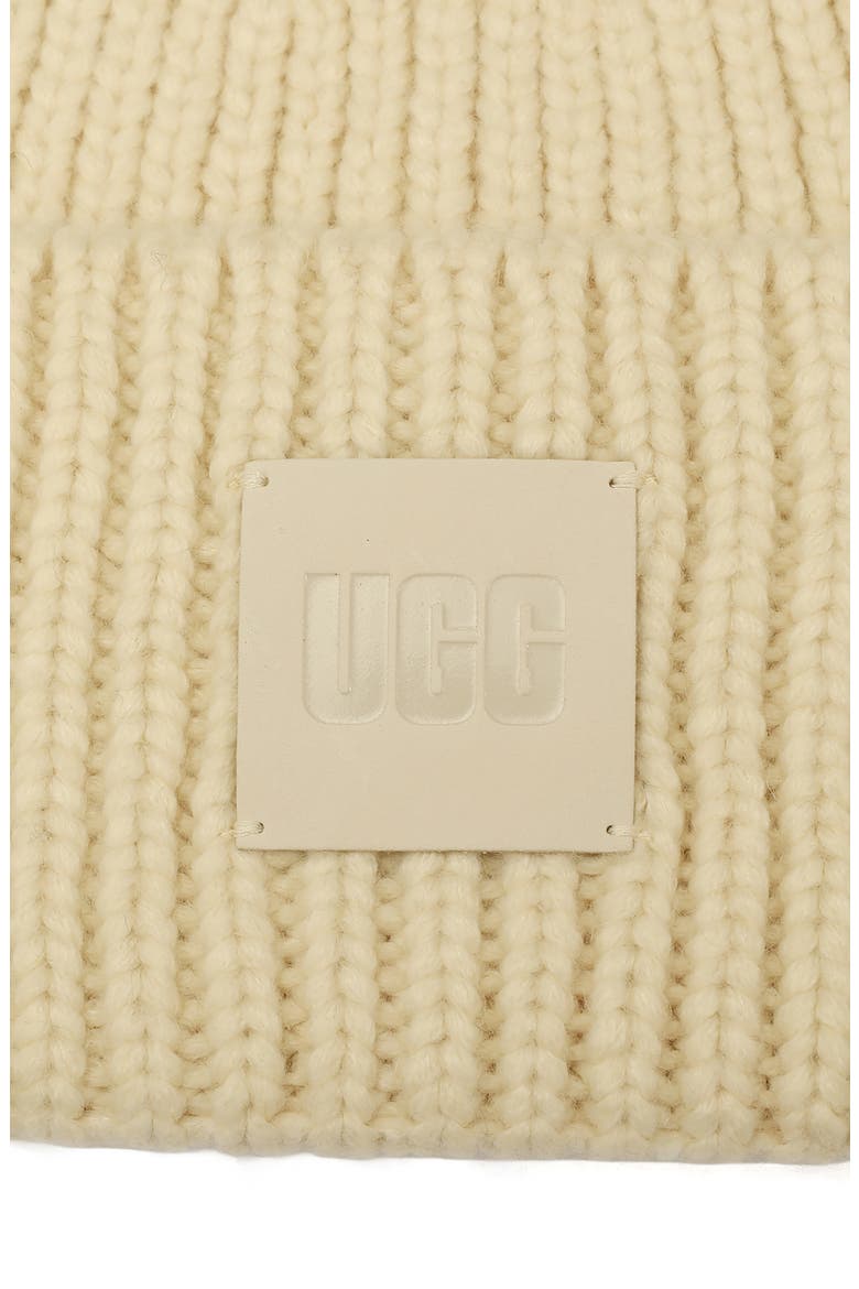 Chunky Ribbed Beanie, Alternate, color, CREAM