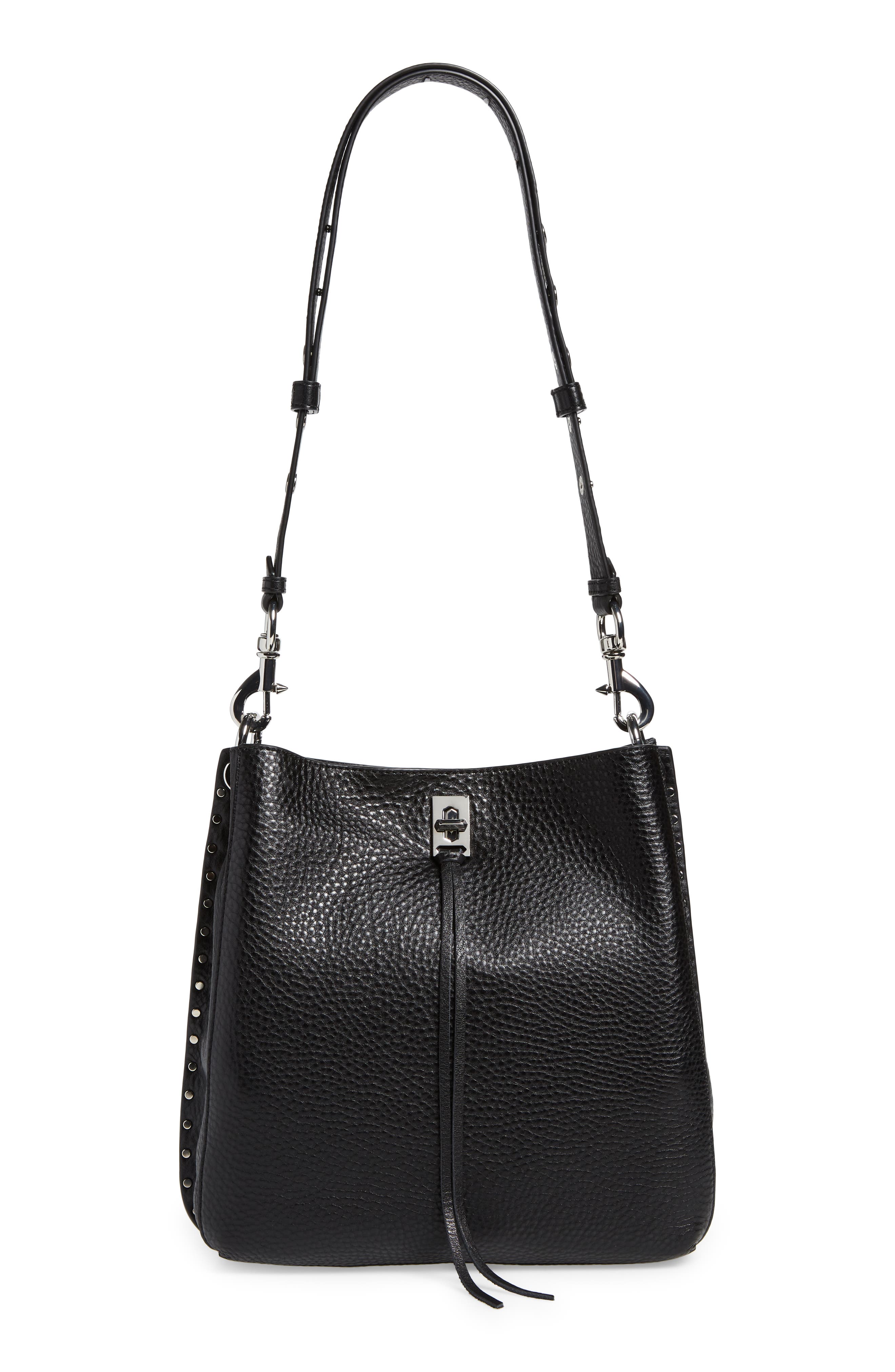 Rebecca Minkoff Darren Leather Shoulder Bag, Main, color, 