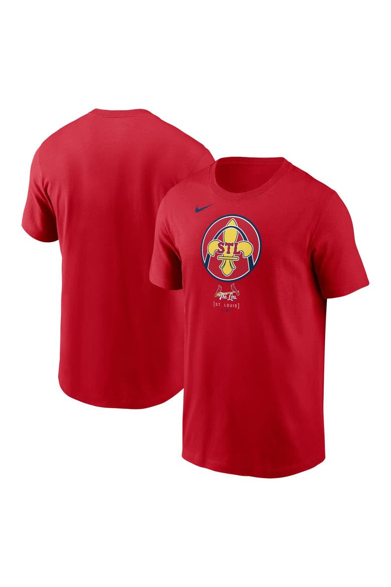 Men's Nike  Red St. Louis Cardinals 2024 City Connect Large Logo T-Shirt, Main, color, Red