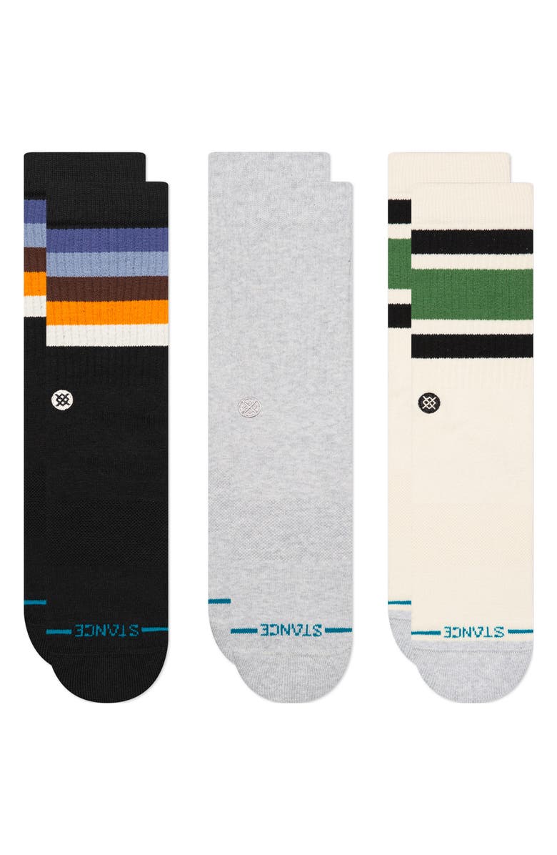 Stance Assorted 3-Pack Cotton Blend Crew Socks, Main, color, 
