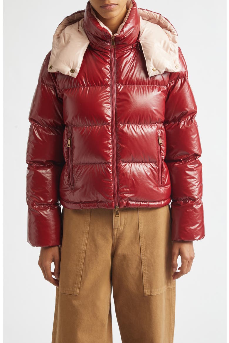 Niveole Crop Down Jacket, Main, color, RED