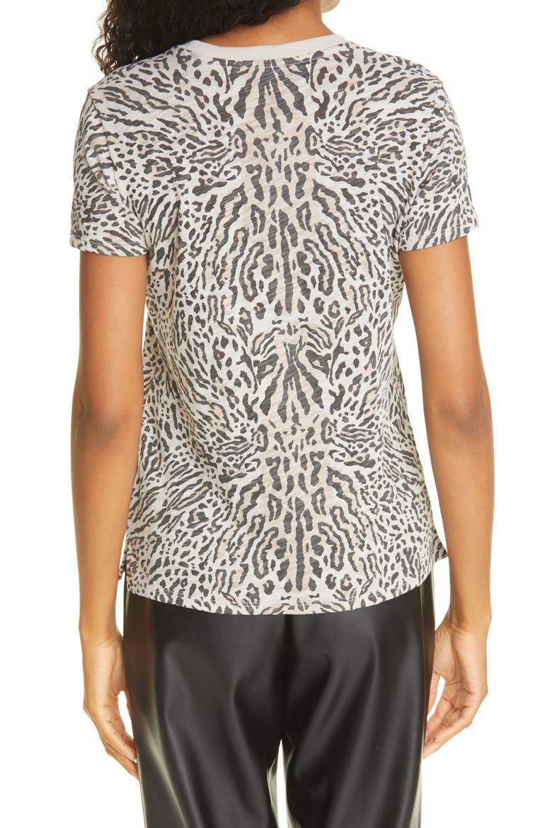 Schoolboy Ocelot Print Slub Jersey T-Shirt, Alternate, color, OCELOT PRINT