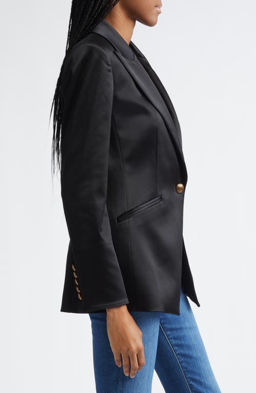 Veronica Beard Cynthia Satin Jacket In Black