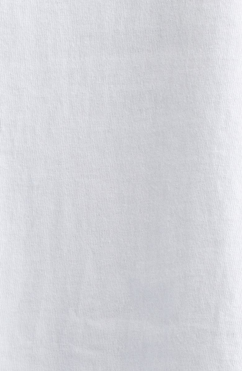 Sacai Mixed Media Cotton Jersey & Satin Pocket T-Shirt, Alternate, color, White