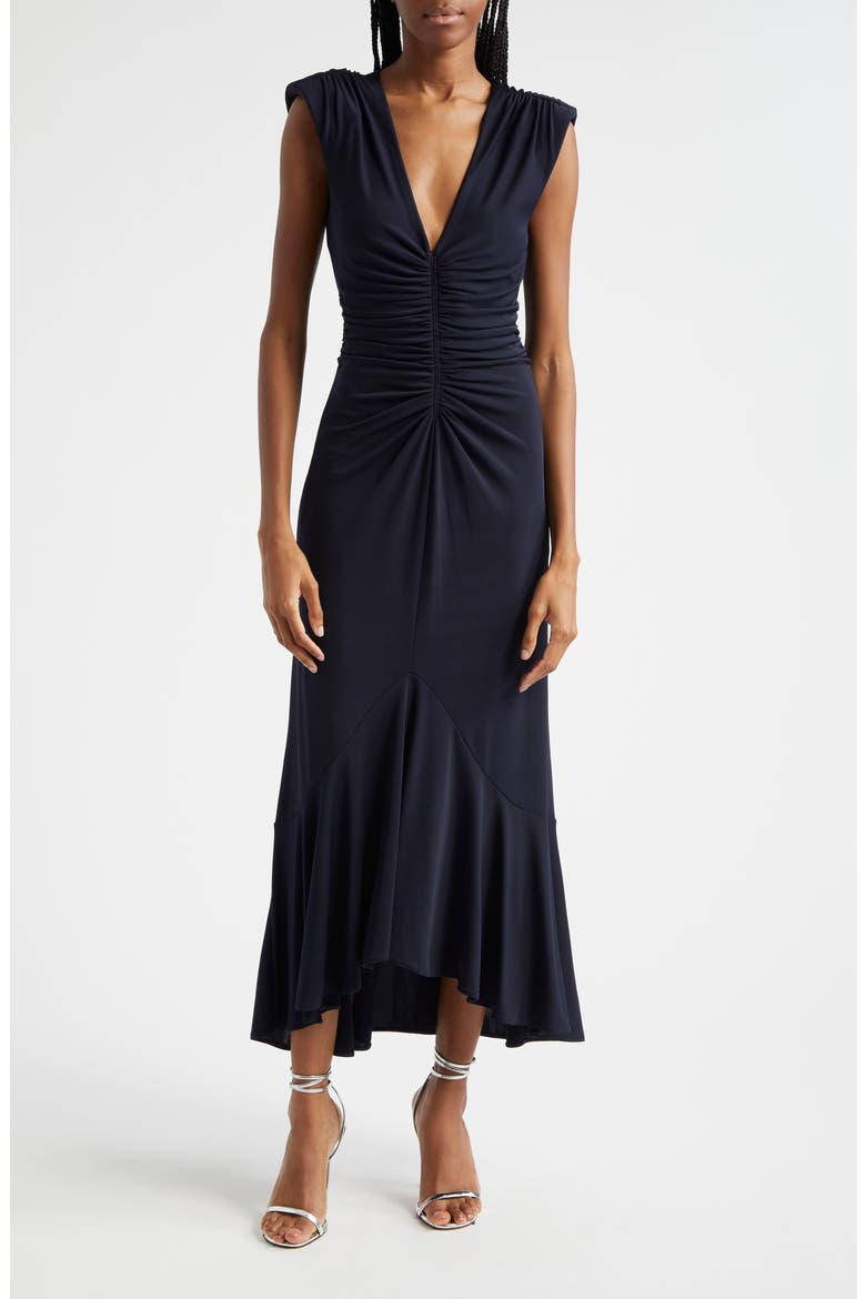 Dianne Cap Sleeve Dress, Main, color, NAVY
