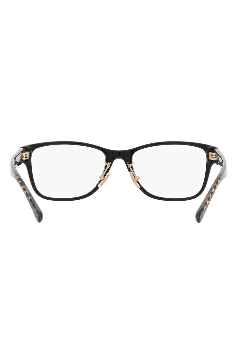 COACH 55mm Rectangular Optical Glasses, Alternate, color,