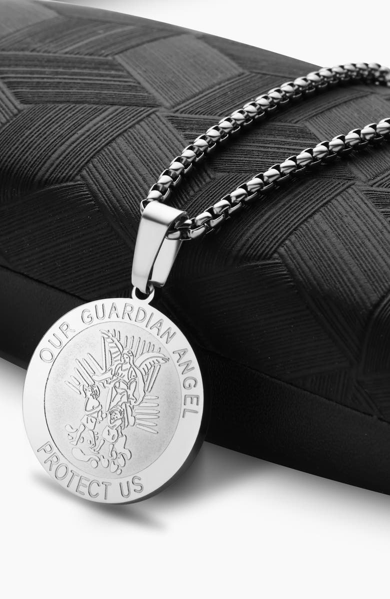 EDFORCE Guardian Angel Necklace, Alternate, color, Silver