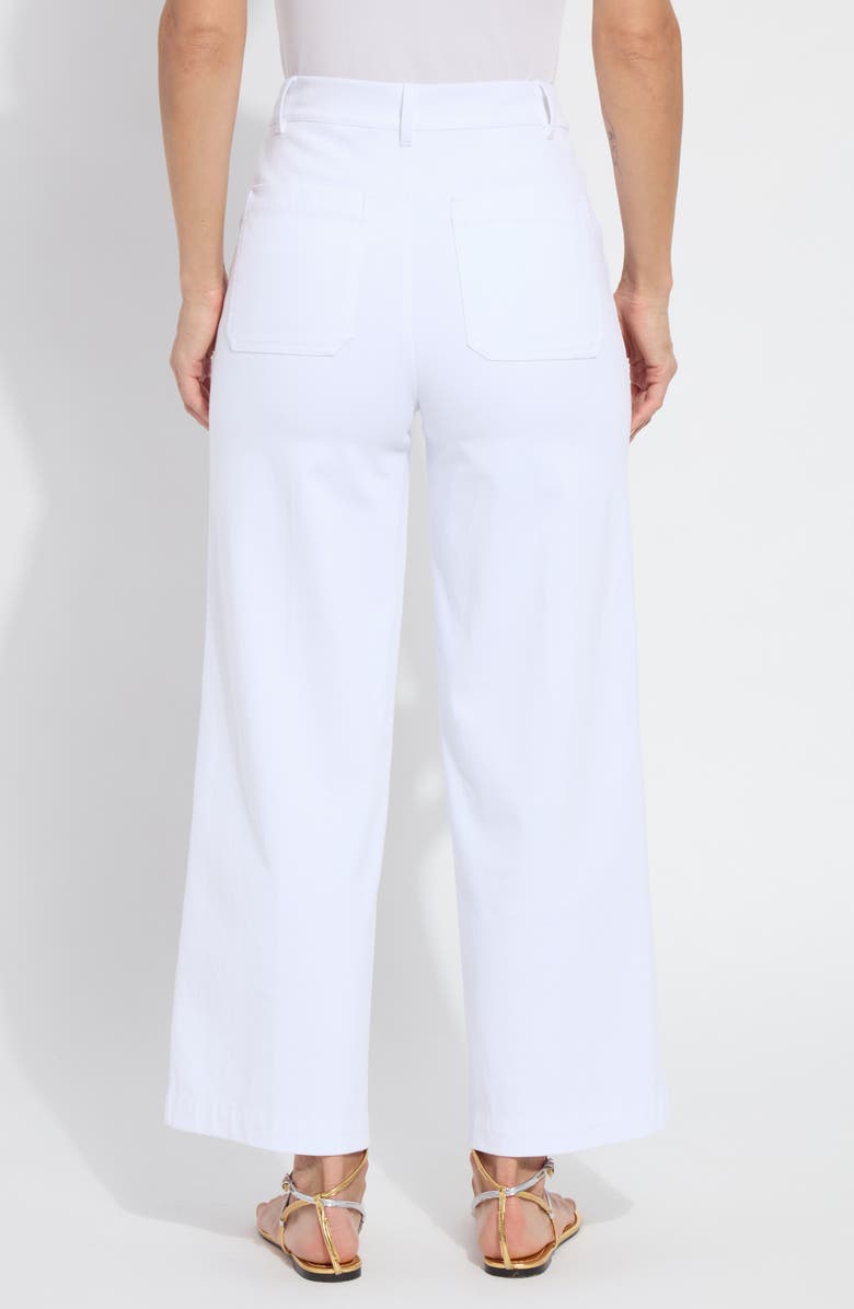 Lysse Mallory Sailor Wide Leg Pants, Alternate, color, White