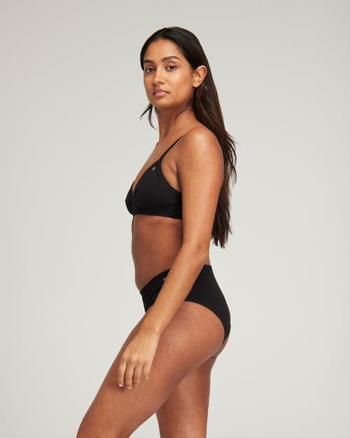 Nudea The Organic Cotton Easy Does It Bralette In Black