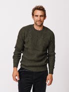 Aubin Ray Fisherman Rib Crew Neck Sweater