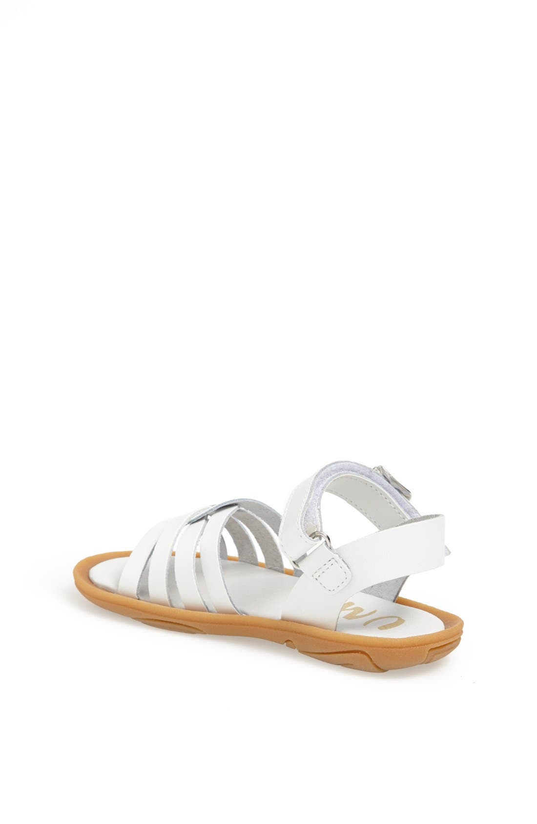 'Cora' Ankle Strap Sandal, Alternate, color, WHITE