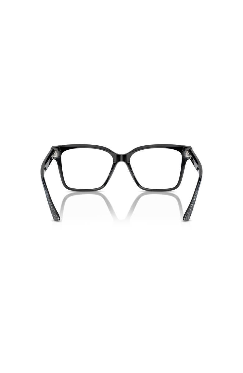 Jimmy Choo 53mm Rectangle optical glasses, Alternate, color, Black