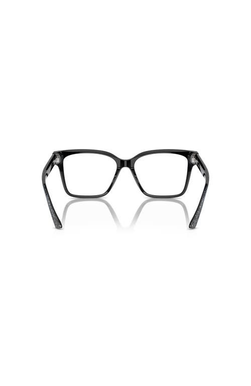 Jimmy Choo 55mm Rectangle Optical Glasses In Black