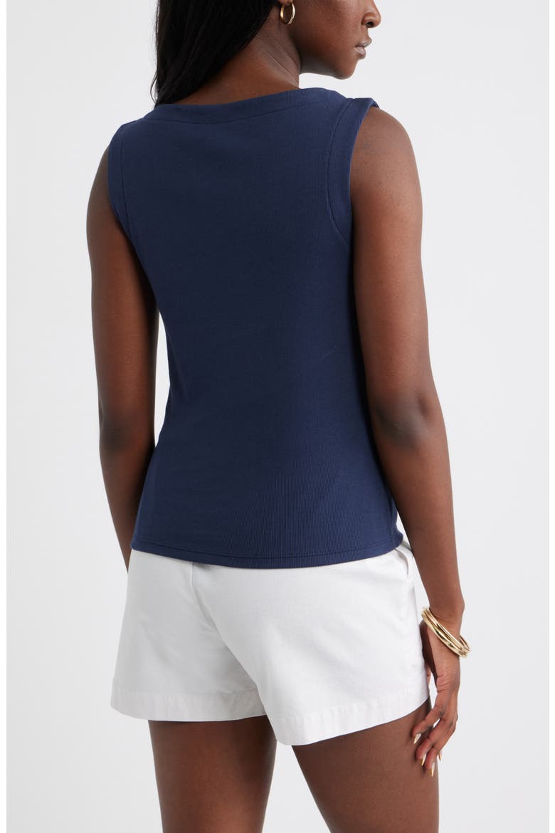 Boat Neck Rib Tank, Alternate, color, NAVY STILL
