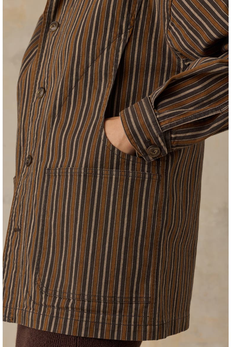 Tide Stretch Organic Cotton Twill Chore Jacket, Alternate, color, MAPLE COVE STRIPE