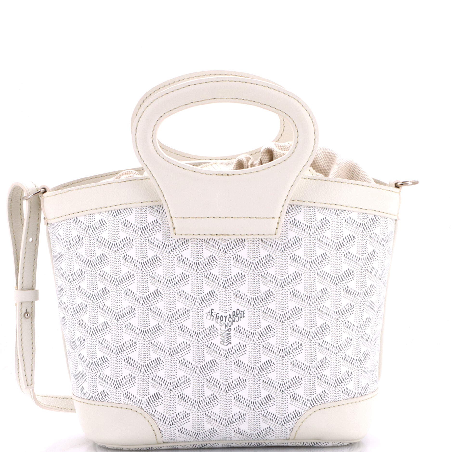 Beluga Bag Coated Canvas Mini, Main, color, White