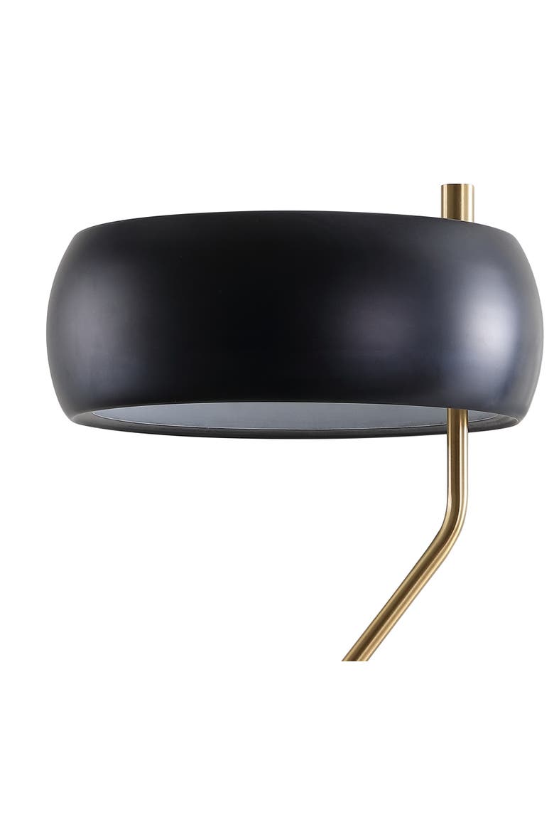 Oskar 22.5" Moody Metal LED Desk Lamp, Black/Brass Gold, Alternate, color, Black/Brass Gold