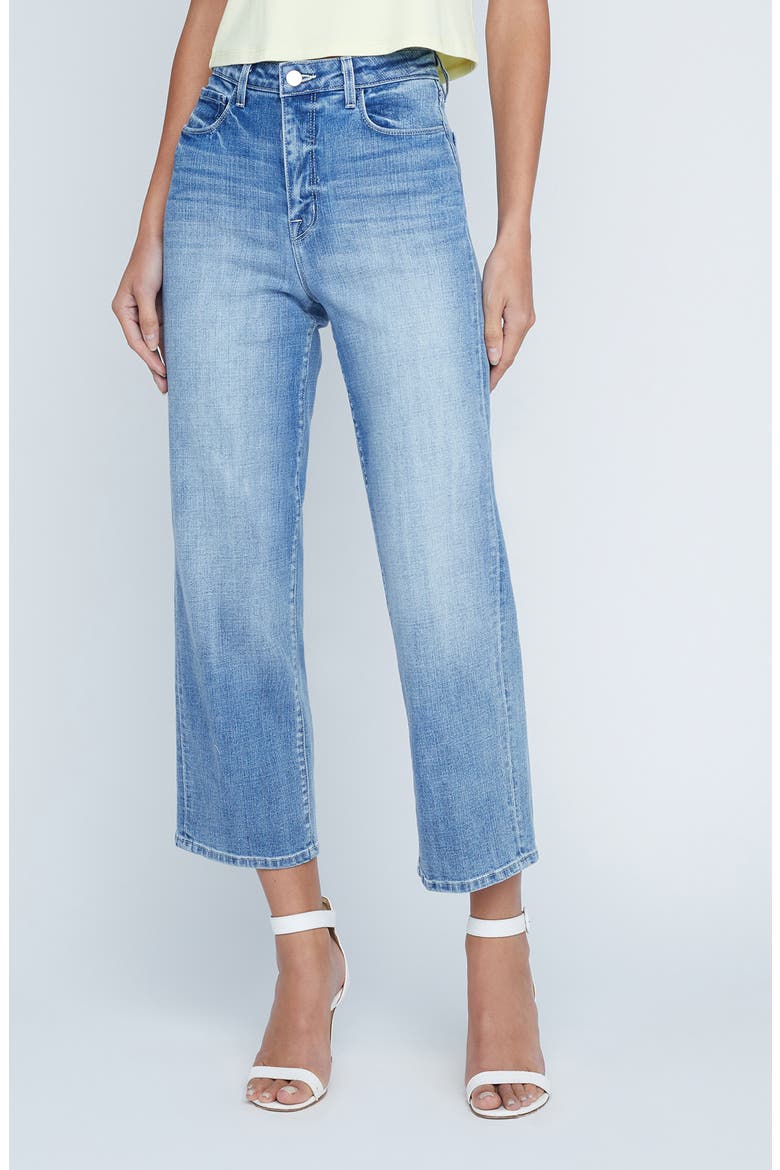 June High Waist Crop Stovepipe Jeans, Main, color, TUSCANY