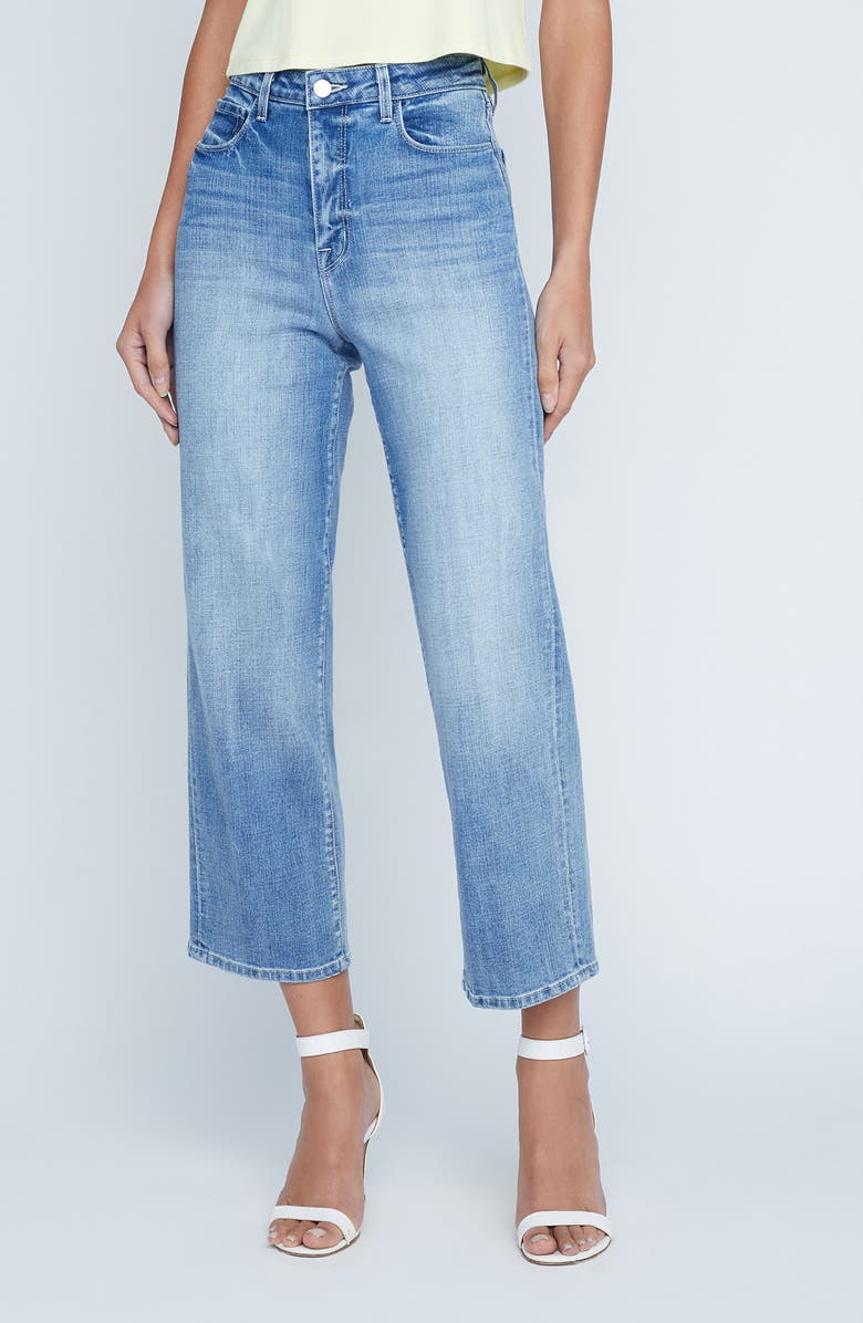 L'AGENCE June High Waist Crop Stovepipe Jeans, Main, color, 