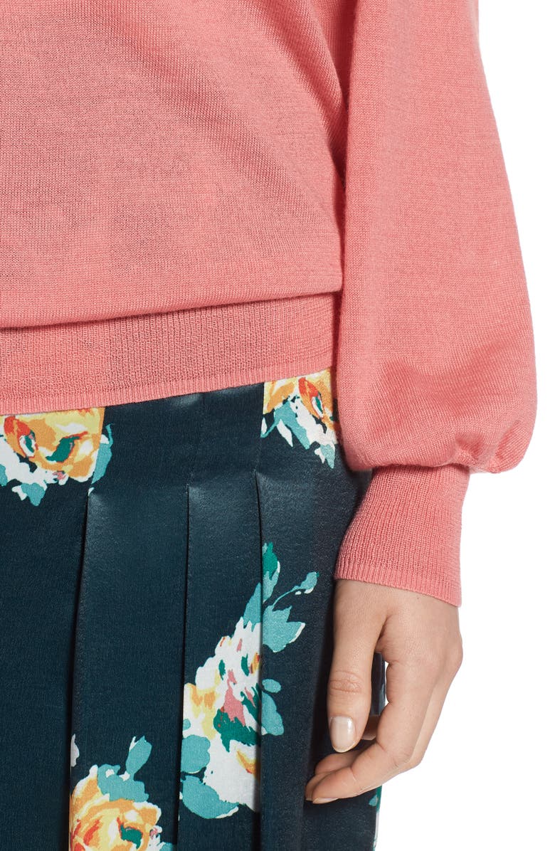 Halogen<sup>®</sup> Puff Sleeve Sweater, Alternate, color,