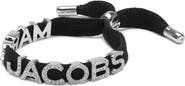 Marc Jacobs Laced Logo Adjustable Slider Bracelet