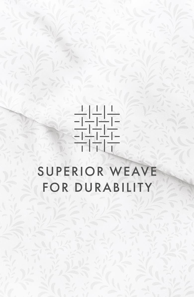 HOMESPUN Home Spun Premium Ultra Soft 3-Piece Burst of Vines Print Duvet Cover Set, Alternate, color, Light Gray