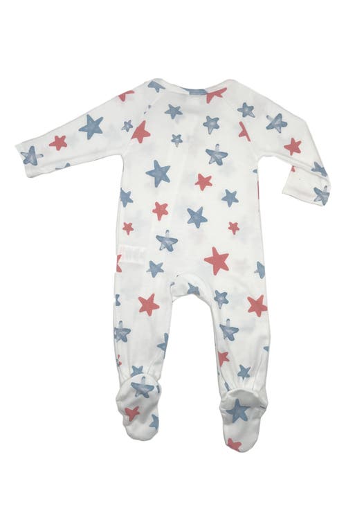 Toby Stars Footie, Cap & Rattle Set In Washed Indigo
