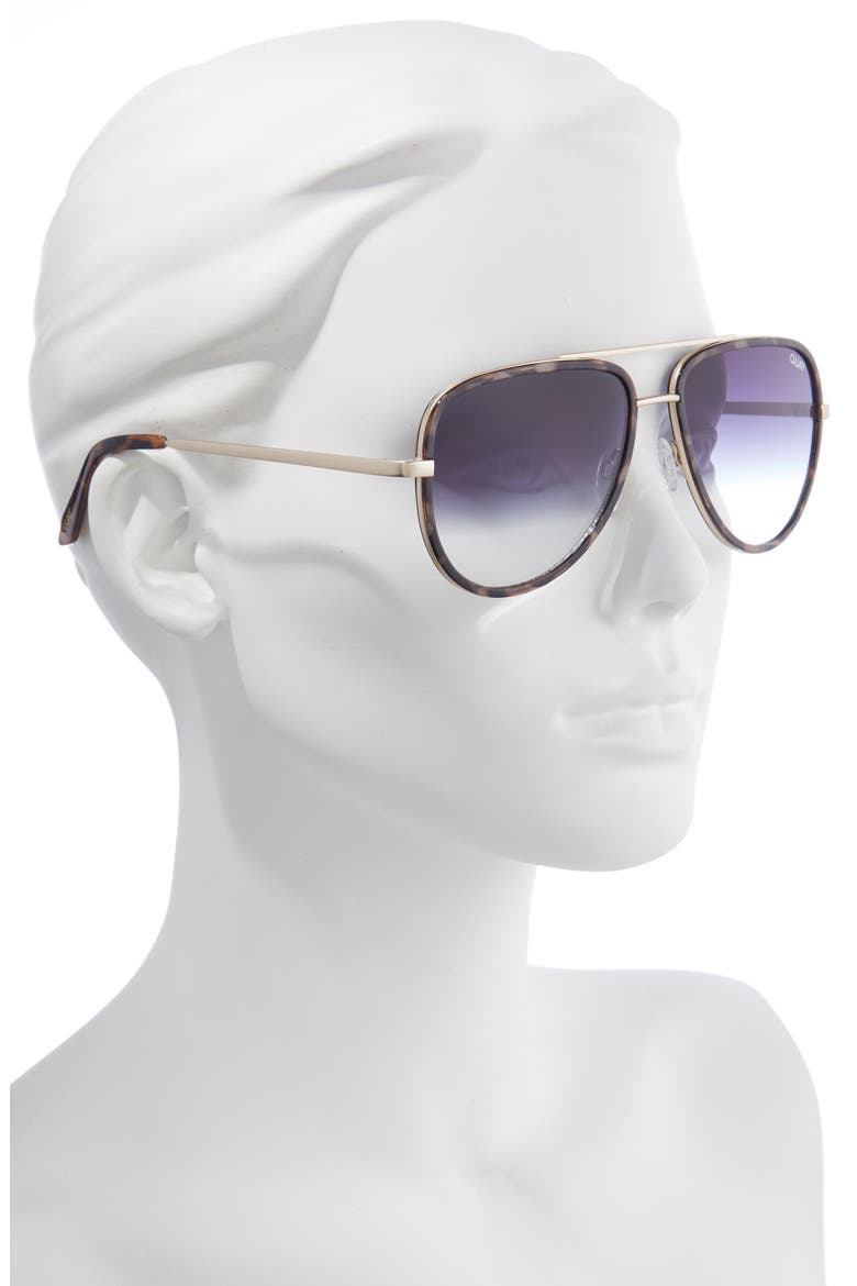 All In Extra Large 61mm Aviator Sunglasses, Alternate, color, MILKY TORT/ FADE