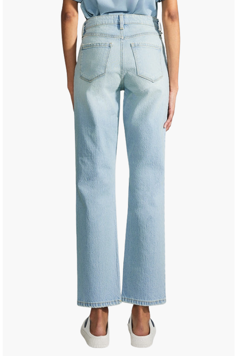 Marisela Premier High Rise Straight Jeans, Alternate, color, Light Wash