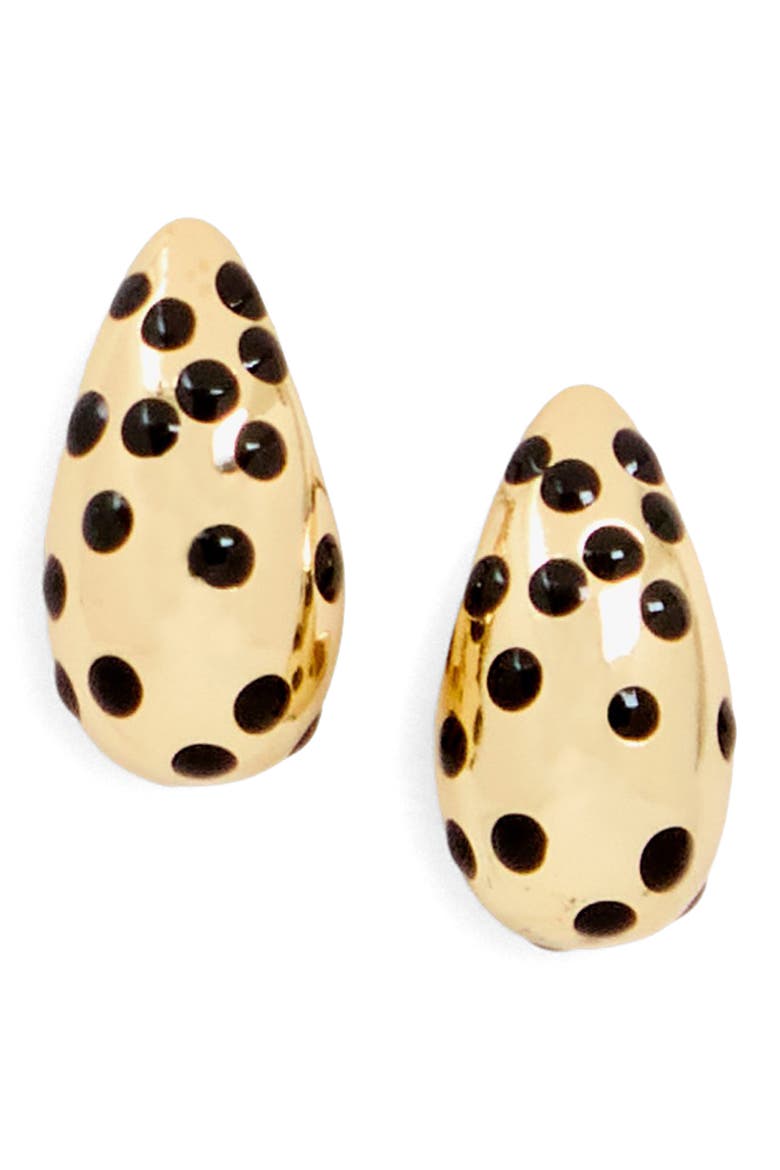 Le Drop Earrings, Main, color, GOLD/ BLACK