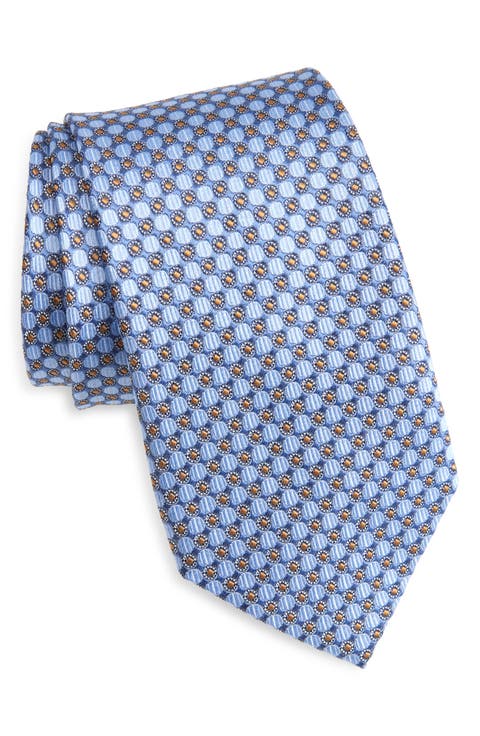 Neat Medallion Silk Tie